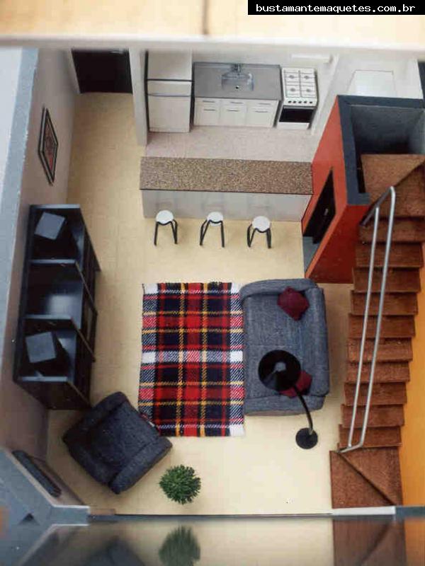 Foto de maquete fisica de Interiores produzida para o cliente [Não Cadastrado], localizada na cidade de Jaraguá do Sul/SC