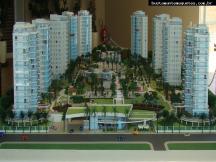 Foto de maquete fisica de Edifícios Residenciais produzida para o cliente PROCAVE, localizada na cidade de Balneário Camboriú/SC