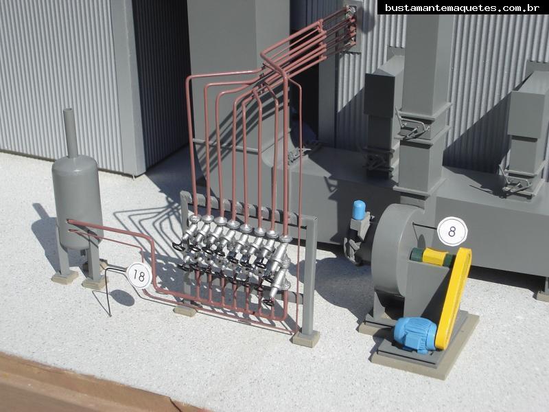 Foto de maquete fisica de Indústrias produzida para o cliente H. Bremer e Filhos Ltda., localizada na cidade de Rio do Sul/SC