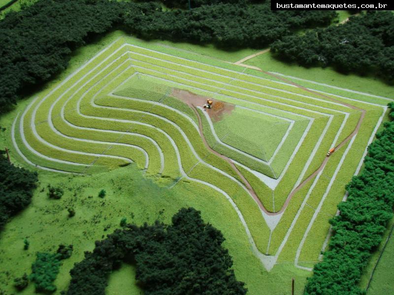 Foto de maquete fisica de Indústrias produzida para o cliente CAVO Serviços de Saneamento, localizada na cidade de Curitiba/PR