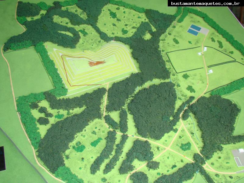 Foto de maquete fisica de Indústrias produzida para o cliente CAVO Serviços de Saneamento, localizada na cidade de Curitiba/PR