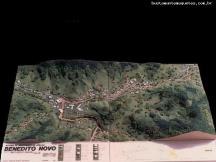 Foto de maquete fisica de Urbanismo produzida para o cliente Americana Granitos, localizada na cidade de Blumenau/SC