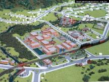 Foto de maquete fisica de Temáticas produzida para o cliente WEG Industrias Motores, localizada na cidade de Jaraguá do Sul/SC