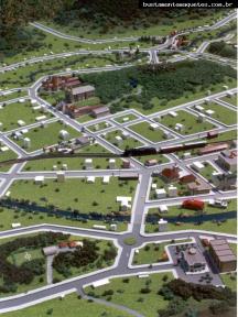 Foto de maquete fisica de Temáticas produzida para o cliente WEG Industrias Motores, localizada na cidade de Jaraguá do Sul/SC