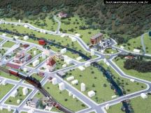 Foto de maquete fisica de Temáticas produzida para o cliente WEG Industrias Motores, localizada na cidade de Jaraguá do Sul/SC