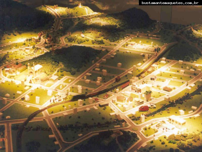 Foto de maquete fisica de Temáticas produzida para o cliente WEG Industrias Motores, localizada na cidade de Jaraguá do Sul/SC