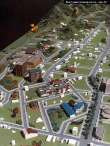 Foto de maquete fisica de Temáticas produzida para o cliente Prefeitura Municipal de Joinville, localizada na cidade de Joinville/SC