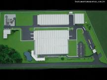 Foto de maquete fisica de Indústrias produzida para o cliente Colley Embalagens, localizada na cidade de Joinville/SC