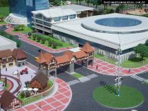 Foto de maquete fisica de Urbanismo produzida para o cliente PROEB Fund. Promotora de Exposições de Blumenau, localizada na cidade de Blumenau/SC