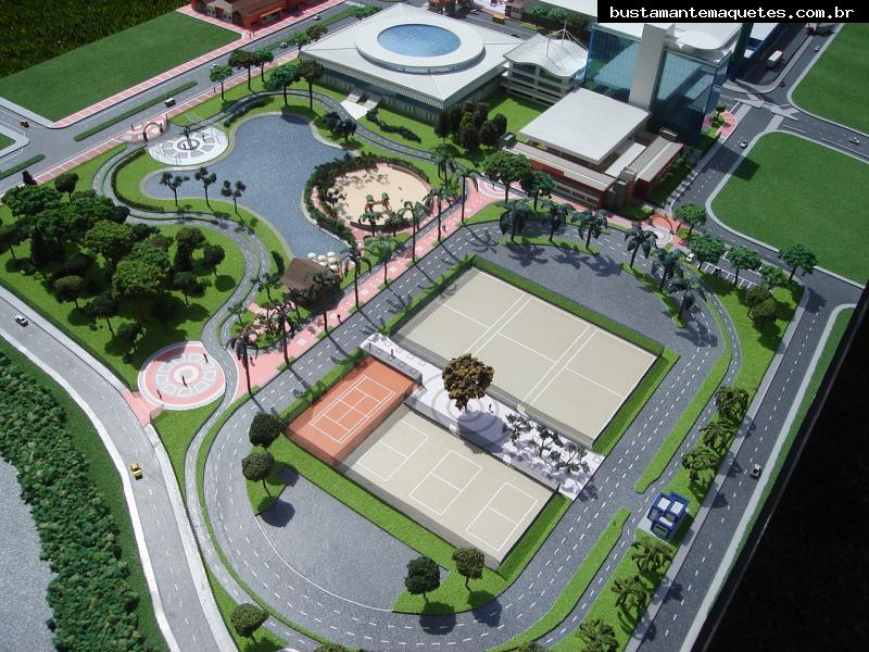 Foto de maquete fisica de Urbanismo produzida para o cliente PROEB Fund. Promotora de Exposições de Blumenau, localizada na cidade de Blumenau/SC