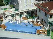 Foto de maquete fisica de Edifícios Residenciais produzida para o cliente CCS Construtora, localizada na cidade de Joinville/SC