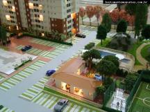 Foto de maquete fisica de Edifícios Residenciais produzida para o cliente Delta Incorporação, localizada na cidade de Rio de Janeiro/RJ