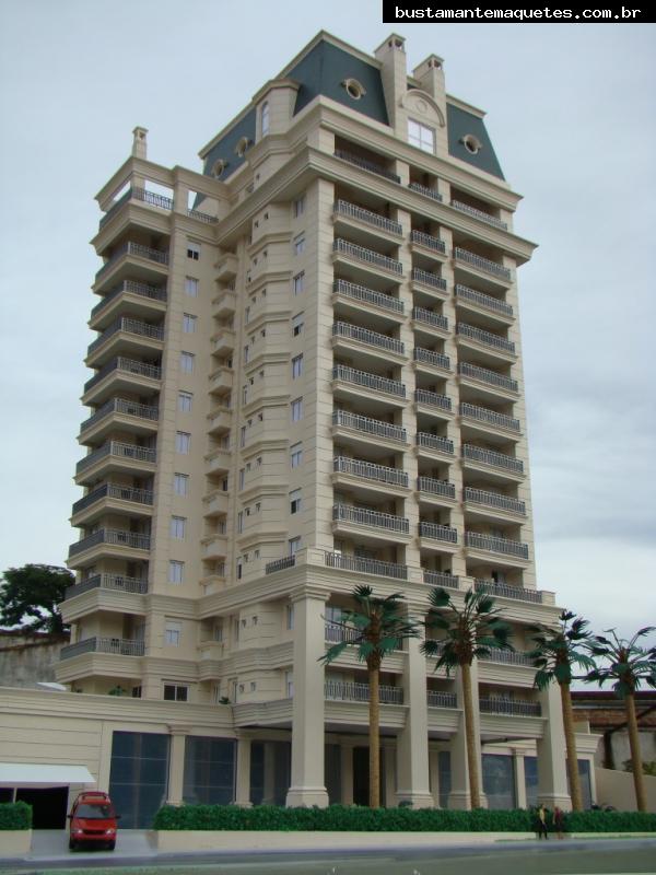 Foto de maquete fisica de Edifícios Residenciais produzida para o cliente R2 Engenharia, localizada na cidade de Joinville/SC