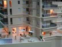 Foto de maquete fisica de Edifícios Residenciais produzida para o cliente R2 Engenharia, localizada na cidade de Joinville/SC