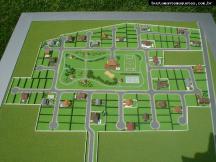 Foto de maquete fisica de Urbanismo produzida para o cliente Imobiliária Zattar, localizada na cidade de Joinville/SC