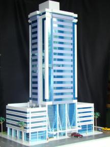 Foto de maquete fisica de Edifícios Comerciais produzida para o cliente Ciaplan Empreendimentos Imobiliários, localizada na cidade de Balneário Camboriú/SC