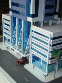 Foto de maquete fisica de Edifícios Comerciais produzida para o cliente Ciaplan Empreendimentos Imobiliários, localizada na cidade de Balneário Camboriú/SC
