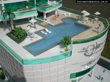 Foto de maquete fisica de Edifícios Residenciais produzida para o cliente FG Empreendimentos Ltda., localizada na cidade de Balneário Camboriú/SC