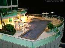 Foto de maquete fisica de Edifícios Residenciais produzida para o cliente FG Empreendimentos Ltda., localizada na cidade de Balneário Camboriú/SC