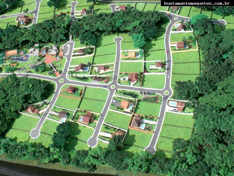 Foto de maquete fisica de Urbanismo produzida para o cliente GSP Grupo Sta Paula, localizada na cidade de Ourinhos/SP