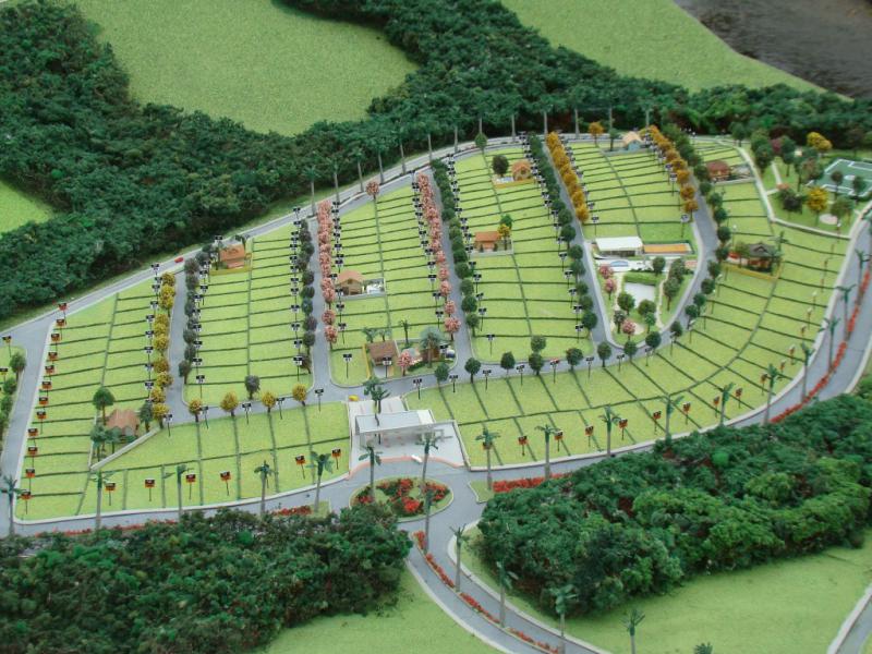 Foto de maquete fisica de Urbanismo produzida para o cliente Construtora Santa Izabel, localizada na cidade de São José dos Campos/SP