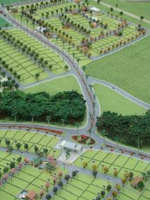 Foto de maquete fisica de Urbanismo produzida para o cliente Construtora Santa Izabel, localizada na cidade de São José dos Campos/SP