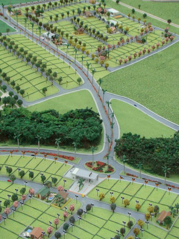 Foto de maquete fisica de Urbanismo produzida para o cliente Construtora Santa Izabel, localizada na cidade de São José dos Campos/SP
