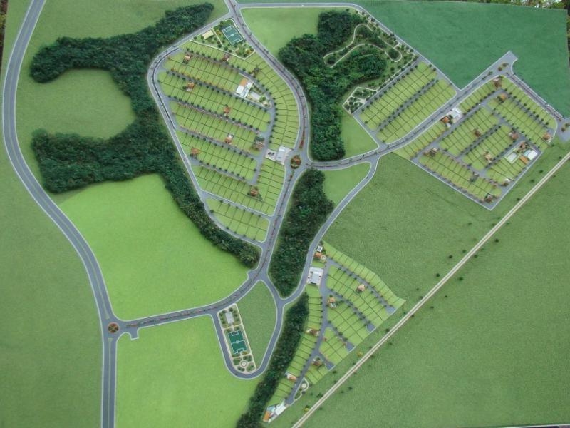 Foto de maquete fisica de Urbanismo produzida para o cliente Construtora Santa Izabel, localizada na cidade de São José dos Campos/SP