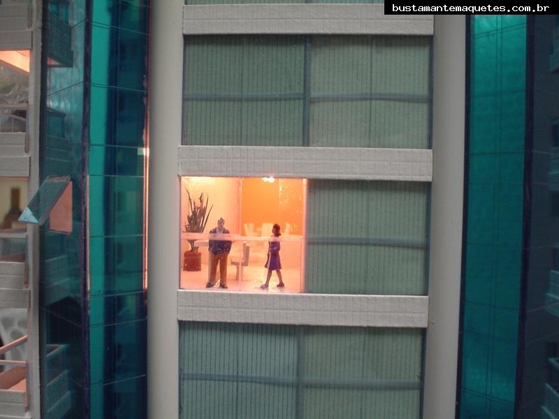Foto de maquete fisica de Edifícios Residenciais produzida para o cliente PROCAVE, localizada na cidade de Balneário Camboriú/SC