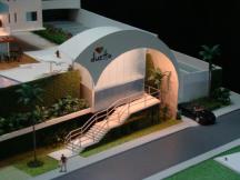 Foto de maquete fisica de Edifícios Residenciais produzida para o cliente Edificart Construtora e Incorporadora, localizada na cidade de Itajaí/SC
