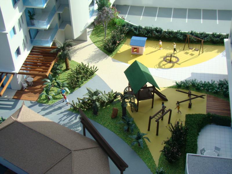 Foto de maquete fisica de Edifícios Residenciais produzida para o cliente Edificart Construtora e Incorporadora, localizada na cidade de Itajaí/SC