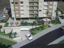 Foto de maquete fisica de Edifícios Residenciais produzida para o cliente Tríplice Engenharia, localizada na cidade de Florianópolis/SC