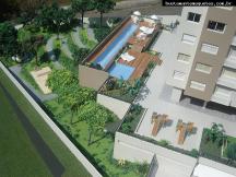 Foto de maquete fisica de Edifícios Residenciais produzida para o cliente Tríplice Engenharia, localizada na cidade de Florianópolis/SC