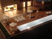 Foto de maquete fisica de Edifícios Residenciais produzida para o cliente Tríplice Engenharia, localizada na cidade de Florianópolis/SC