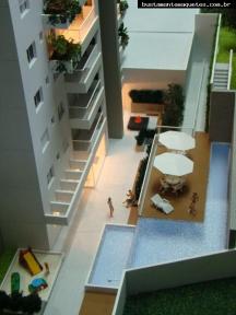 Foto de maquete fisica de Edifícios Residenciais produzida para o cliente CETOR Engenharia, localizada na cidade de Blumenau/SC