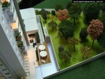 Foto de maquete fisica de Edifícios Residenciais produzida para o cliente CETOR Engenharia, localizada na cidade de Blumenau/SC