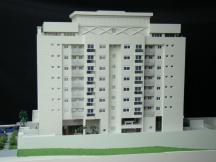 Foto de maquete fisica de Edifícios Residenciais produzida para o cliente Squadro Construtora e Incorporadora, localizada na cidade de Curitiba/PR