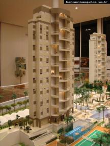 Foto de maquete fisica de Edifícios Residenciais produzida para o cliente INPAR, localizada na cidade de Nova Lima/MG