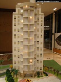 Foto de maquete fisica de Edifícios Residenciais produzida para o cliente INPAR, localizada na cidade de Nova Lima/MG