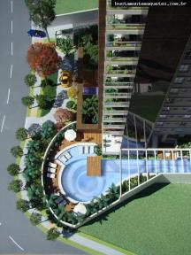 Foto de maquete fisica de Edifícios Residenciais produzida para o cliente Enec Construtora, localizada na cidade de Goiânia/GO