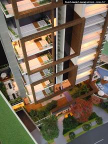 Foto de maquete fisica de Edifícios Residenciais produzida para o cliente Enec Construtora, localizada na cidade de Goiânia/GO