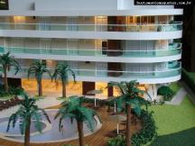 Foto de maquete fisica de Edifícios Residenciais produzida para o cliente Furtado de Mendonça Empreendimentos, localizada na cidade de Florianópolis/SC