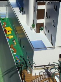 Foto de maquete fisica de Edifícios Residenciais produzida para o cliente Carelli Construtora, localizada na cidade de Balneário Camboriú/SC