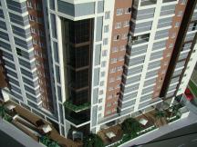 Foto de maquete fisica de Edifícios Residenciais produzida para o cliente Grupo Estrutura, localizada na cidade de Joinville/SC