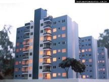 Foto de maquete fisica de Edifícios Residenciais produzida para o cliente Mendes Sibara, localizada na cidade de Itajaí/SC