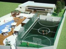 Foto de maquete fisica de Edifícios Residenciais produzida para o cliente Grupo Estrutura, localizada na cidade de Joinville/SC