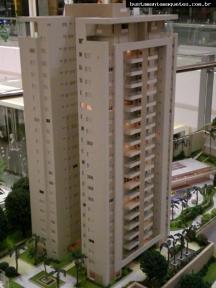 Foto de maquete fisica de Edifícios Residenciais produzida para o cliente ABYARA Brasil Brokers, localizada na cidade de Juiz de Fora/MG