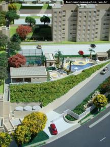 Foto de maquete fisica de Edifícios Residenciais produzida para o cliente Construtora Santa Izabel, localizada na cidade de São José dos Campos/SP