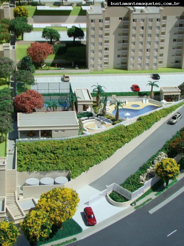 Foto de maquete fisica de Edifícios Residenciais produzida para o cliente Construtora Santa Izabel, localizada na cidade de São José dos Campos/SP