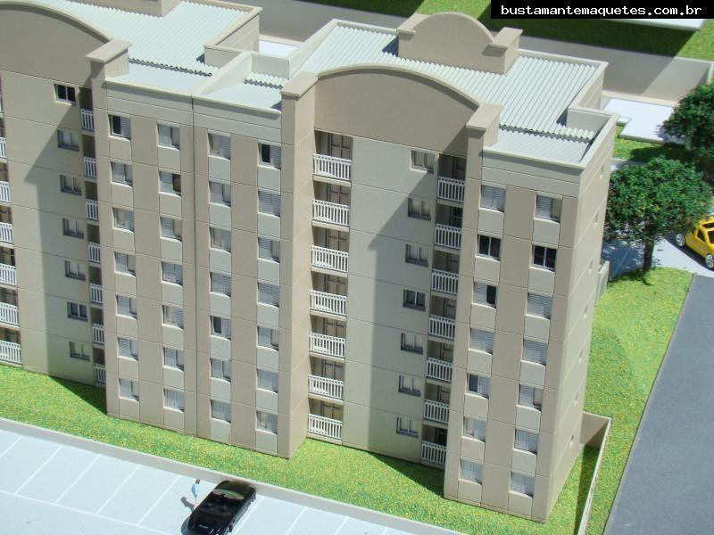 Foto de maquete fisica de Edifícios Residenciais produzida para o cliente Construtora Santa Izabel, localizada na cidade de São José dos Campos/SP